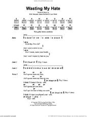 Cover icon of Wasting My Hate sheet music for guitar (chords) by Metallica, James Hetfield, Kirk Hammett and Lars Ulrich, intermediate skill level
