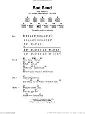 Cover icon of Bad Seed sheet music for guitar (chords) by Metallica, James Hetfield, Kirk Hammett and Lars Ulrich, intermediate skill level