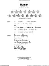 Cover icon of Human sheet music for guitar (chords) by Metallica, James Hetfield and Lars Ulrich, intermediate skill level