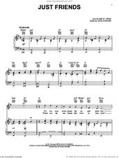 Cover icon of Just Friends sheet music for voice, piano or guitar by Frank Sinatra, John Klenner and Sam Lewis, intermediate skill level