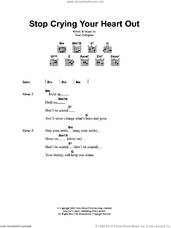 Cover icon of Stop Crying Your Heart Out sheet music for guitar (chords) by Oasis and Noel Gallagher, intermediate skill level