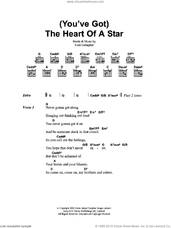 Cover icon of You've Got The Heart Of A Star sheet music for guitar (chords) by Oasis and Noel Gallagher, intermediate skill level