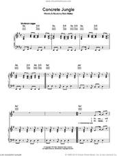 Cover icon of Concrete Jungle sheet music for voice, piano or guitar by Bob Marley, intermediate skill level