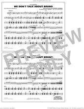 Cover icon of We Don't Talk About Bruno (from Encanto) (arr. Conaway) sheet music for marching band (multiple bass drums) by Lin-Manuel Miranda, Jack Holt, Matt Conaway and Carolina Gaitan, Mauro Castillo, Adassa, Rhenzy, intermediate skill level
