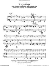 Cover icon of Song 4 Mutya (Out Of Control) sheet music for voice, piano or guitar by Groove Armada, Andy Cato, Arto Lindsay, Karen Poole, Mutya Buena, Peter Scherer, Thomas Findlay and Timothy Hutton, intermediate skill level