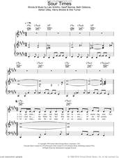 Cover icon of Sour Times sheet music for voice, piano or guitar by Portishead, Adrian Utley, Beth Gibbons, Geoff Barrow, Henry Brooks, Lalo Schifrin and Otis Turner, intermediate skill level