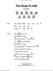 Cover icon of The Road To Hell sheet music for guitar (chords) by Chris Rea, intermediate skill level