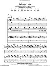 Cover icon of Reign Of Love sheet music for guitar (tablature) by Coldplay, Chris Martin, Guy Berryman, Jon Buckland and Will Champion, intermediate skill level