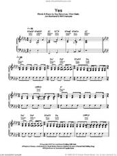 Cover icon of Yes sheet music for voice, piano or guitar by Coldplay, Chris Martin, Guy Berryman, Jon Buckland and Will Champion, intermediate skill level