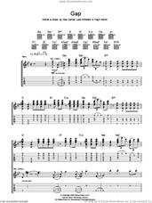 Cover icon of Gap sheet music for guitar (tablature) by The Kooks, Hugh Harris, Luke Pritchard and Paul Garred, intermediate skill level