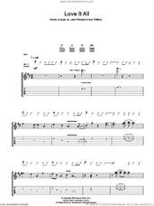 Cover icon of Love It All sheet music for guitar (tablature) by The Kooks, Luke Pritchard and Max Rafferty, intermediate skill level