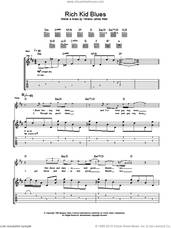 Cover icon of Rich Kid Blues sheet music for guitar (tablature) by The Raconteurs and Terence James Reid, intermediate skill level
