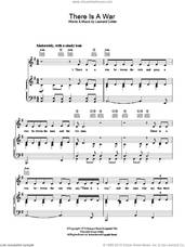 Cover icon of There Is A War sheet music for voice, piano or guitar by Leonard Cohen, intermediate skill level