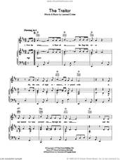 Cover icon of The Traitor sheet music for voice, piano or guitar by Leonard Cohen, intermediate skill level