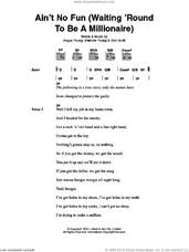 Cover icon of Ain't No Fun (Waiting Around To Be A Millionaire) sheet music for guitar (chords) by AC/DC, Angus Young, Bon Scott and Malcolm Young, intermediate skill level