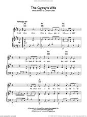 Cover icon of The Gypsy's Wife sheet music for voice, piano or guitar by Leonard Cohen, intermediate skill level