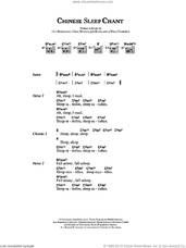 Cover icon of Chinese Sleep Chant sheet music for guitar (chords) by Coldplay, Chris Martin, Guy Berryman, Jon Buckland and Will Champion, intermediate skill level
