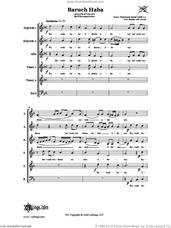 Cover icon of Baruch Haba (Blessed be all who come) sheet music for choir (SSATTB) by Salamone Rossi, intermediate skill level