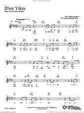 Cover icon of D'ror Yikra sheet music for voice and other instruments (fake book) by Rebecca Schwartz, intermediate skill level