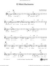 Cover icon of El Malei Rachamim sheet music for voice and other instruments (fake book) by Steve Klaper, intermediate skill level