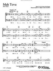 Cover icon of Mah Tovu sheet music for choir (2-Part) by Shir Harmony, intermediate duet