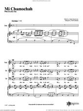 Cover icon of Mi Chamocha sheet music for choir (2-Part) by David Shukiar and Lisa Levine, intermediate duet