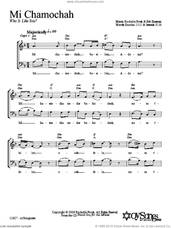 Cover icon of Mi Chamochah sheet music for choir (2-Part) by Shir Harmony, intermediate duet