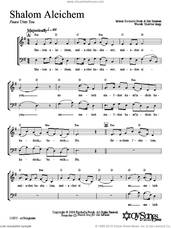 Cover icon of Shalom Aleichem sheet music for choir (2-Part) by Shir Harmony, intermediate duet