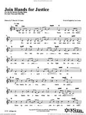 Cover icon of Join Hands in Justice sheet music for choir (3-Part Mixed) by Lisa Levine, intermediate skill level