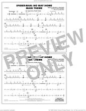 Cover icon of Spider-Man: No Way Home Main Theme (arr. Conaway) sheet music for marching band (cymbals) by Michael Giacchino, Jack Holt and Matt Conaway, intermediate skill level