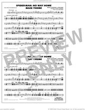 Cover icon of Spider-Man: No Way Home Main Theme (arr. Conaway) sheet music for marching band (multiple bass drums) by Michael Giacchino, Jack Holt and Matt Conaway, intermediate skill level