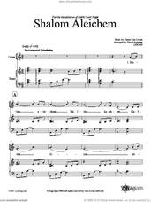 Cover icon of Shalom Aleichem sheet music for choir (SATB: soprano, alto, tenor, bass) by David Appelman and Lisa Levine, intermediate skill level