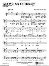Cover icon of God Will See Us Through sheet music for voice and other instruments (fake book) by Lisa Levine, intermediate skill level