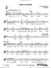 Cover icon of Goin' to Israel sheet music for voice and other instruments (fake book) by Rick Recht, intermediate skill level