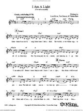 Cover icon of I Am A Light (For All Occasions) sheet music for voice and other instruments (fake book) by Lisa Silver, intermediate skill level