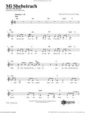 Cover icon of Mi Shebeirach sheet music for voice and other instruments (fake book) by Lisa Levine, intermediate skill level