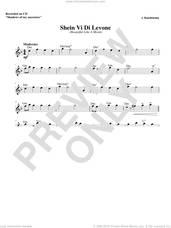 Cover icon of Shein Vi Di Levone sheet music for voice and other instruments (fake book) by Zinovy Goro, intermediate skill level