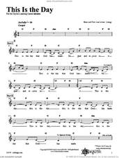 Cover icon of This Is the Day sheet music for voice and other instruments (fake book) by Lisa Levine, intermediate skill level