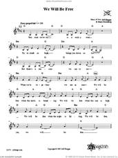 Cover icon of We Will Be Free sheet music for voice and other instruments (fake book) by Jeff Klepper, intermediate skill level