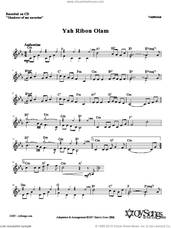 Cover icon of Yah Ribon Olam sheet music for voice and other instruments (fake book) by Zinovy Goro, intermediate skill level