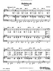 Cover icon of Halleluyah (Psalm 148) sheet music for voice, piano or guitar by Eliot Glaser, intermediate skill level