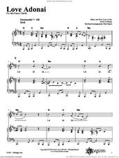 Cover icon of Love Adonai sheet music for voice, piano or guitar by Lisa Levine, intermediate skill level