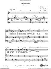 Cover icon of My Beloved sheet music for voice, piano or guitar by Robbie Solomon, intermediate skill level