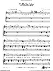 Cover icon of World of Our Fathers sheet music for voice, piano or guitar by Robbie Solomon, intermediate skill level