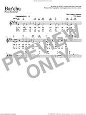 Cover icon of Bar'chu sheet music for voice and other instruments (fake book) by Rebecca Schwartz, intermediate skill level
