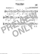 Cover icon of D'ror Yikra (Proclaim Freedom) sheet music for voice and other instruments (fake book), intermediate skill level