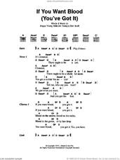 Cover icon of If You Want Blood (You've Got It) sheet music for guitar (chords) by AC/DC, Angus Young, Bon Scott and Malcolm Young, intermediate skill level