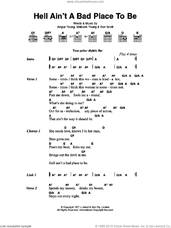 Cover icon of Hell Ain't A Bad Place To Be sheet music for guitar (chords) by AC/DC, Angus Young, Bon Scott and Malcolm Young, intermediate skill level