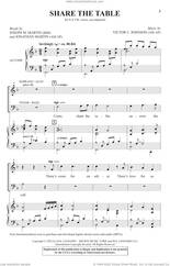 Cover icon of Share The Table sheet music for choir (SATB: soprano, alto, tenor, bass) by Victor Johnson and Joseph M. Martin, Jonathan Martin and Victor C. Johnson, Jonathan Martin and Joseph M. Martin, intermediate skill level