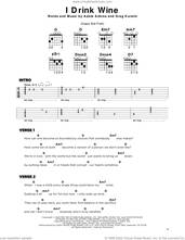 Cover icon of I Drink Wine sheet music for guitar solo by Adele, Adele Adkins and Greg Kurstin, beginner skill level